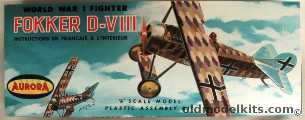 Aurora 1/48 Fokker D-VIII, 135-130 plastic model kit